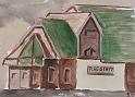 Bahnhhof Flagstaff, Aquarell, 24x17